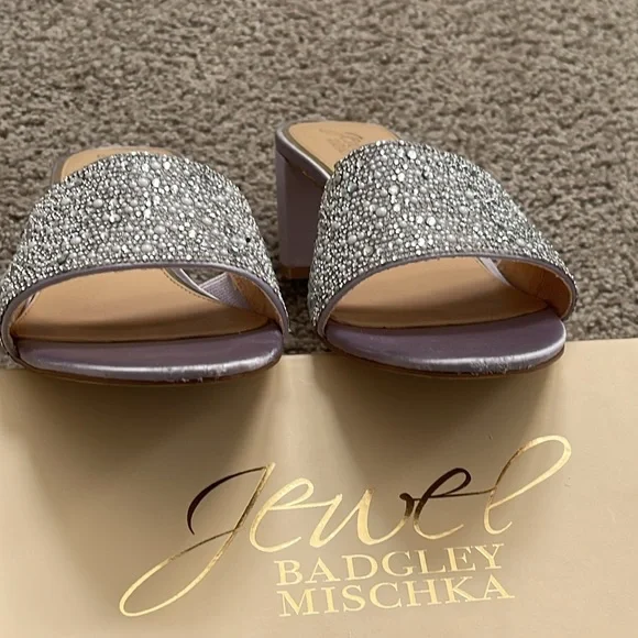 Jewel Badgley Mischka Della Evening Slide Sandal - Picture 7 of 9